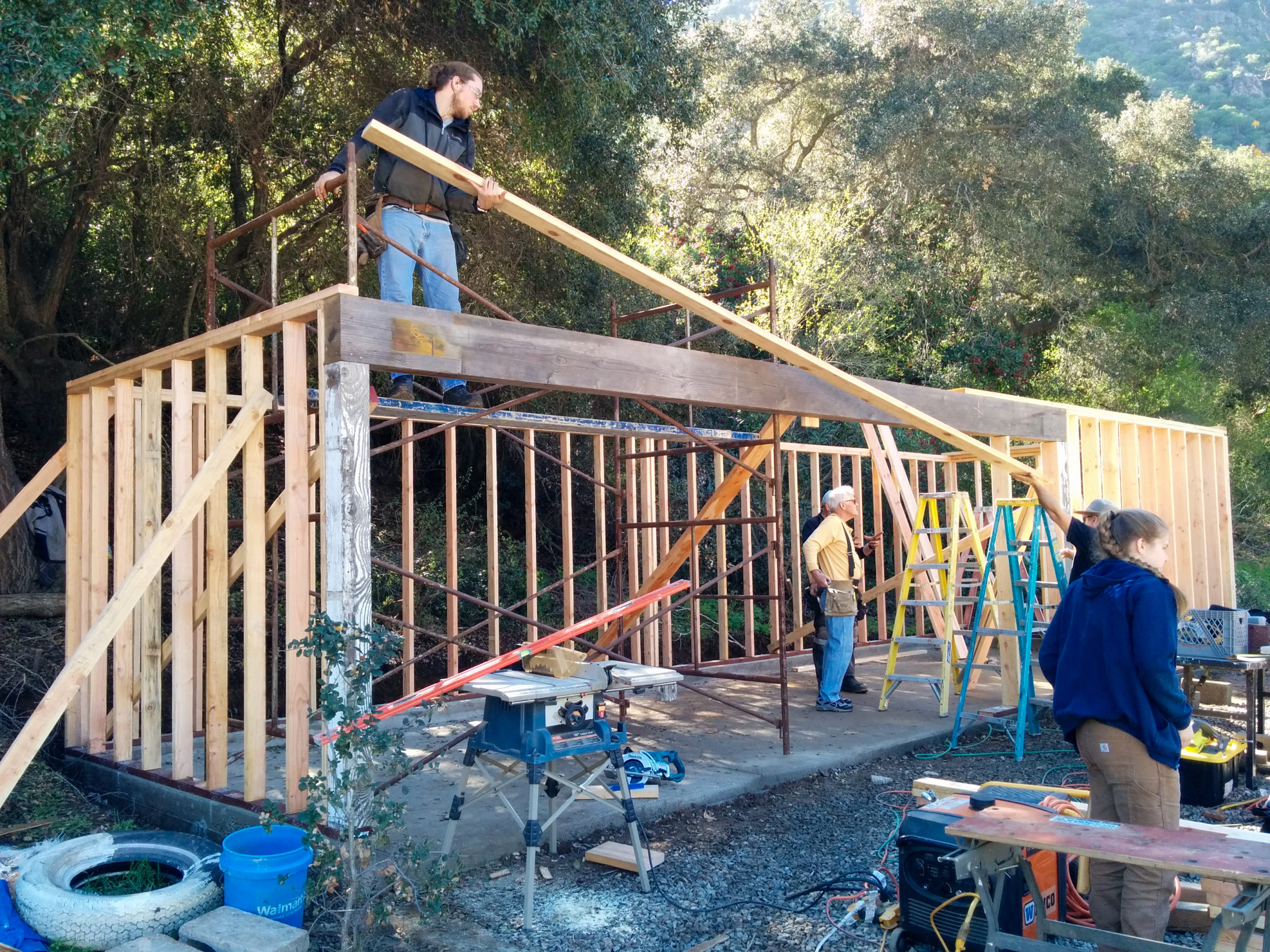 Framing the kitchen & pantry